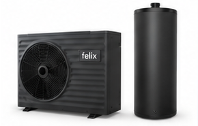 Monobloc heat pump outdoor unit